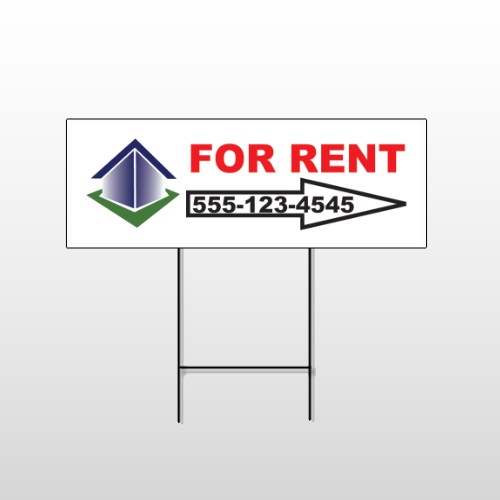 For Rent Corner 703 Wire Frame Sign