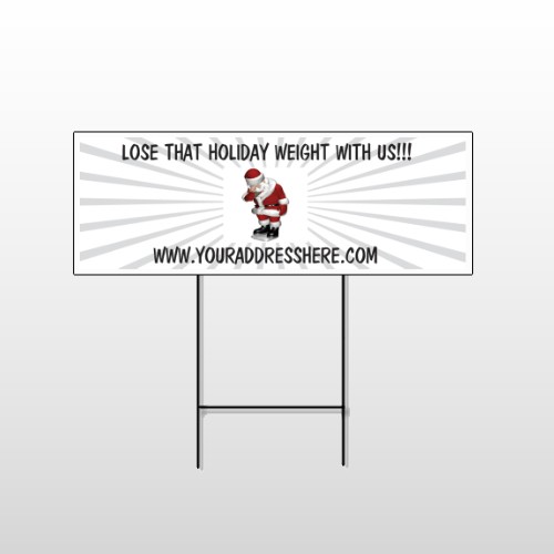 Health Santa 402 Wire Frame Sign