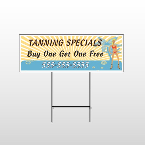Hot Beach Tan 299 Wire Frame Sign