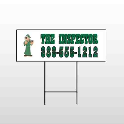 Inspector 245 Wire Frame Sign