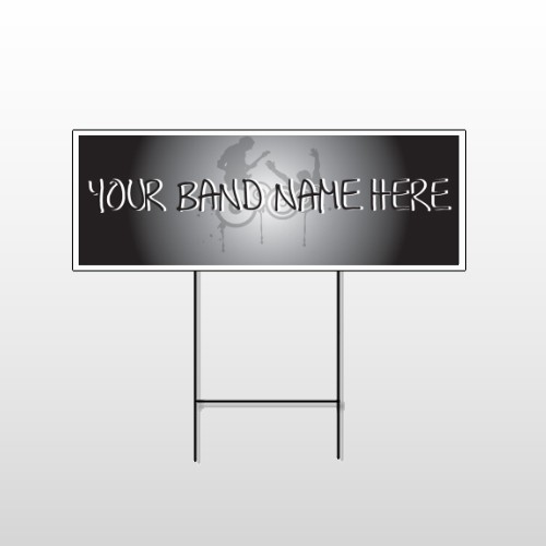 Silhouette Band 366 Wire Frame Sign