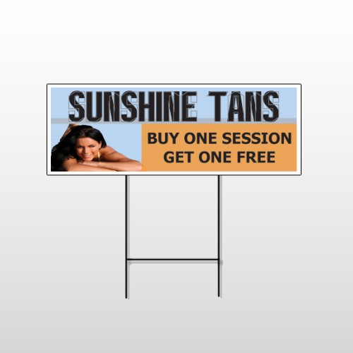 Sunshine Tans 297 Wire Frame Sign
