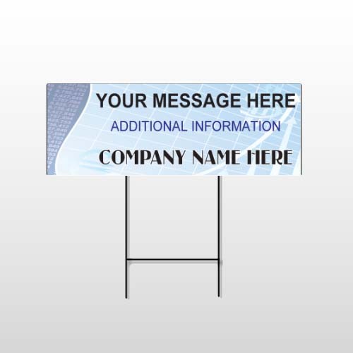 Finance Graph 175 Wire Frame Sign