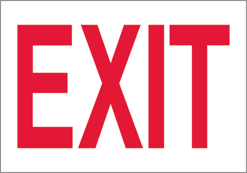 Directional Rigid Board Sign 10"H x 14"W