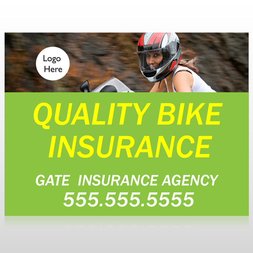 Bike Insurance 110 Site Sign