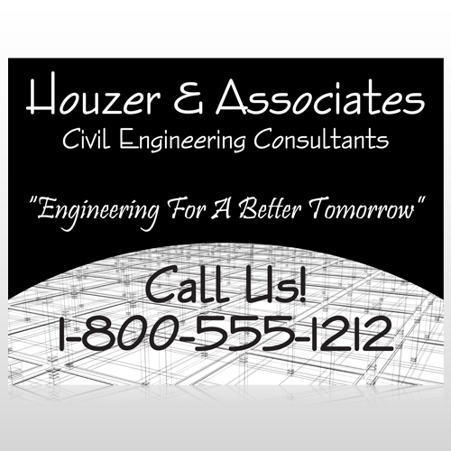 Black Planning 218 Site Sign