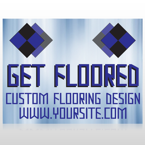 Blue Checker 249 Custom Sign