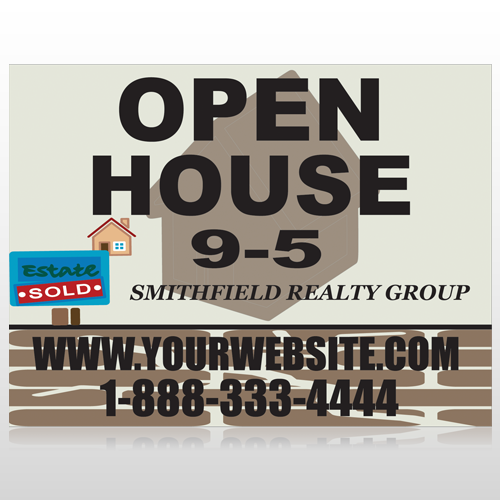 Brown House For Sale 860 Site Sign