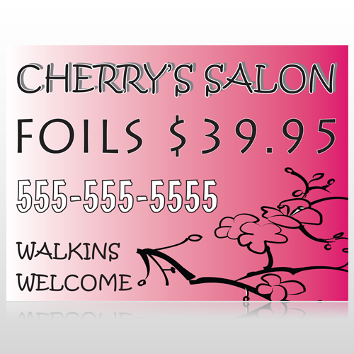 Cherry Salon 288 Custom Sign