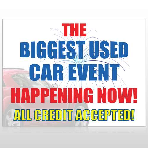 Fireworks Car 316 Site Sign