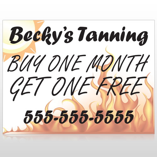 Flaming Suntan 298 Custom Decal