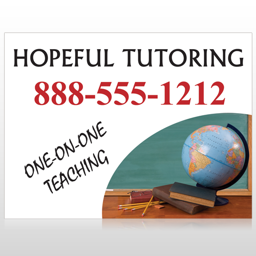 Globe Chalk 158 Custom Sign