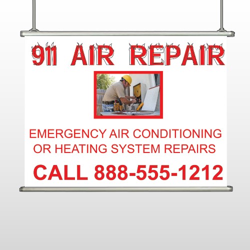 AC Repair 251 Hanging Banner