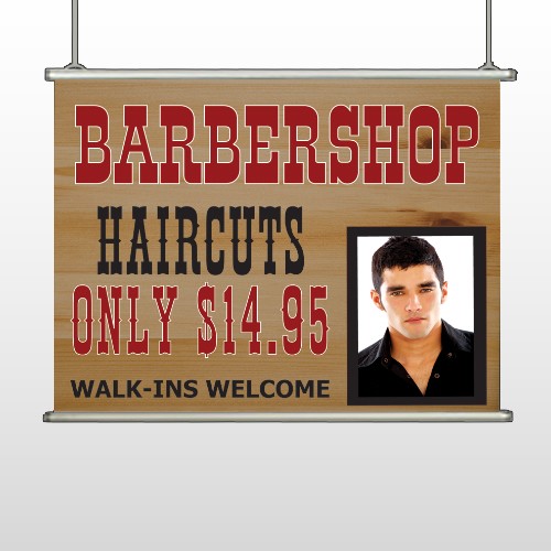 Barbershop Cuts 287 Hanging Banner