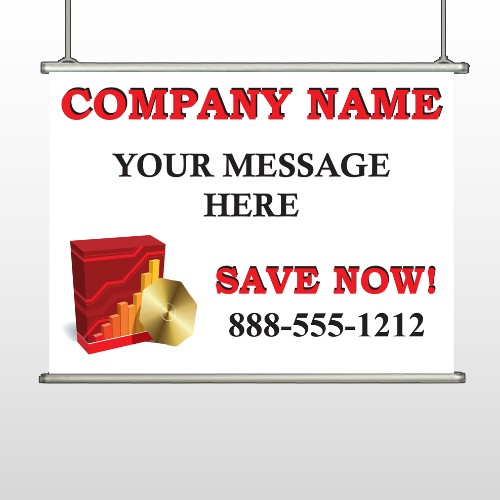 CD  And Graph 147 Hanging Banner