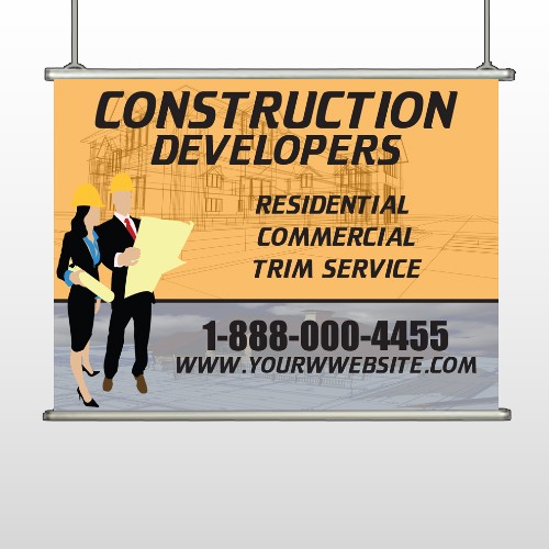 Contractors 645 Hanging Banner