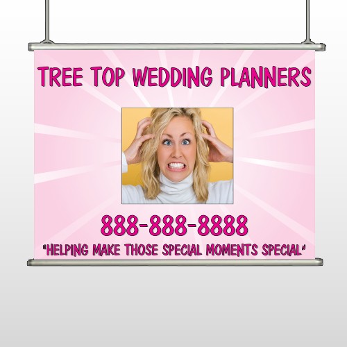 Crazy Wedding 411 Hanging Banner