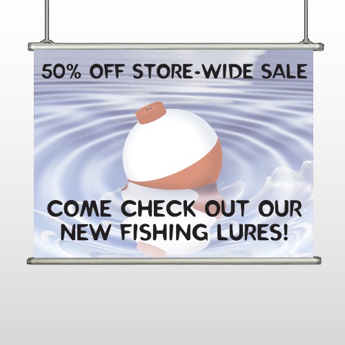 Fishing Bobber 410 Hanging Banner