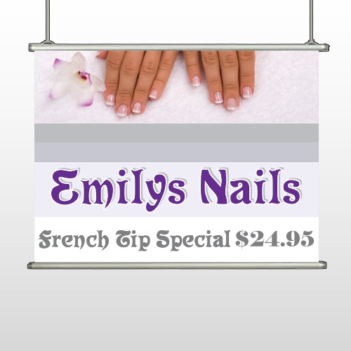 Flower Hands 295 Hanging Banner