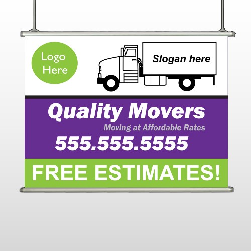 Moving Truck 293 Hanging Banner