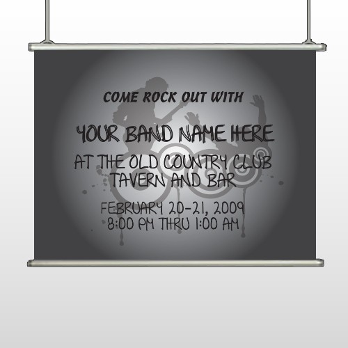 Silhouette Band 366 Hanging Banner