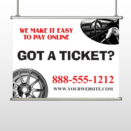 Steering Wheel 154 Hanging Banner