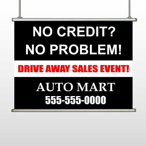 Auto Mart 114 Hanging Banner
