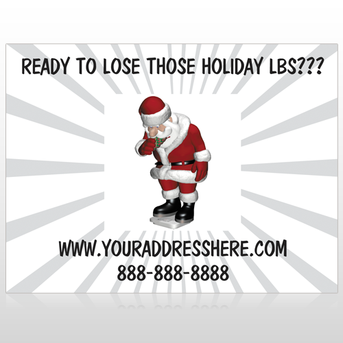 Health Santa 402 Custom Sign