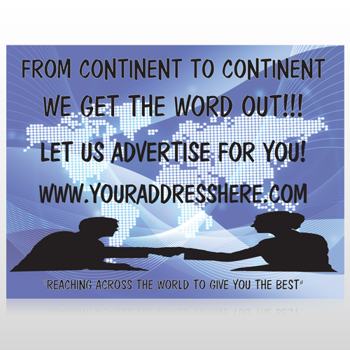 Map Silhouette 433 Site Sign