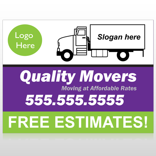 Moving Truck 293 Site Sign