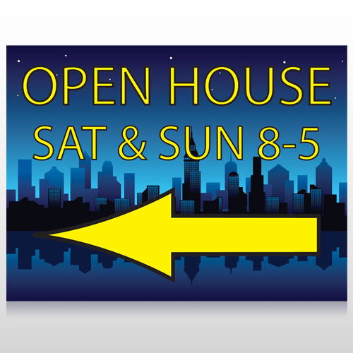Open House Night City 706 Site Sign