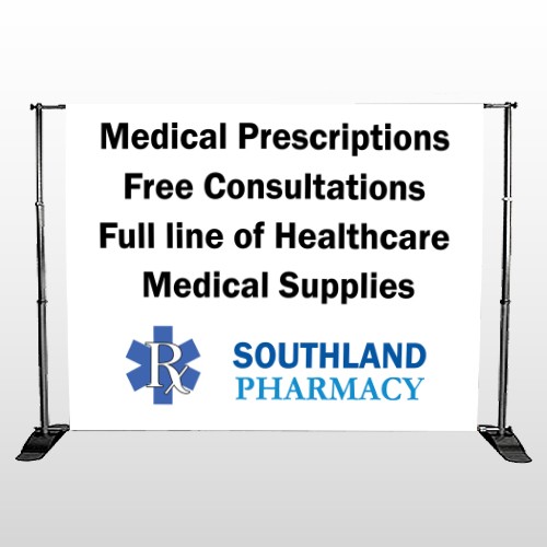Pharmacy 335 Pocket Banner Stand