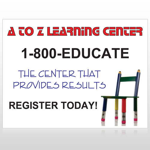 Pencil Chair 159 Custom Sign