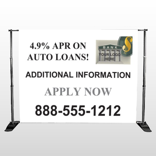 Auto Loan 155 Pocket Banner Stand