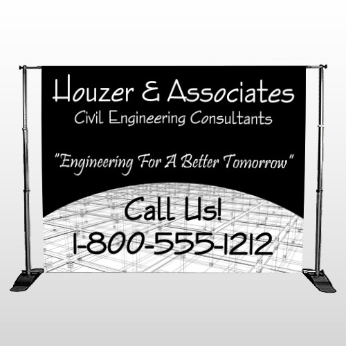 Black Planning 218 Pocket Banner Stand