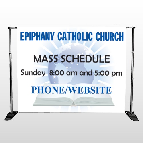 Book World 163 Pocket Banner Stand