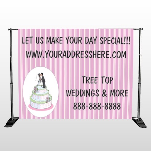 Cake Topper 412 Pocket Banner Stand