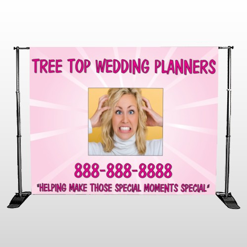 Crazy Wedding 411 Pocket Banner Stand