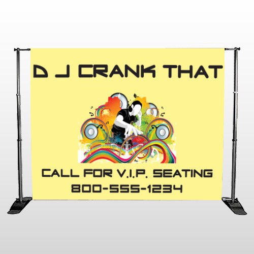 DJ Crank Night 369 Pocket Banner Stand