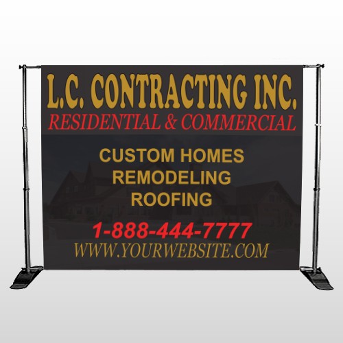 Faded House 500 Pocket Banner Stand