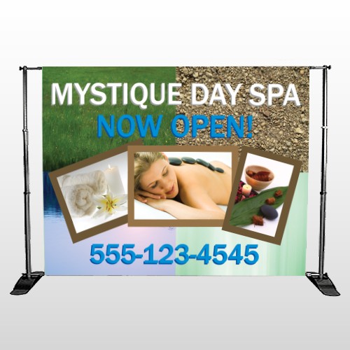 Mystique Spa 492 Pocket Banner Stand