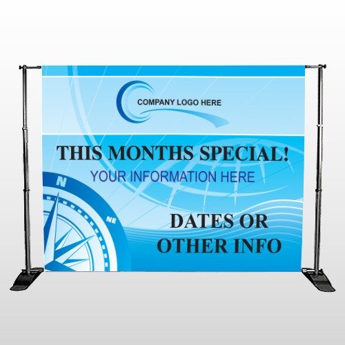 North Compass 148 Pocket Banner Stand 