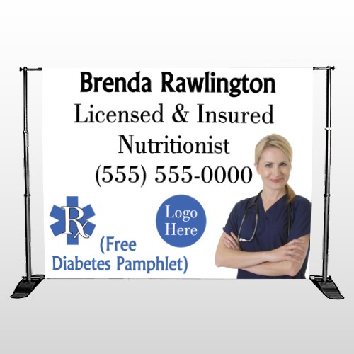 Nutrititionist 46 Pocket Banner Stand