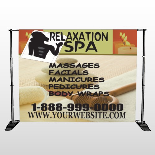 Relaxation Spa 640 Pocket Banner Stand