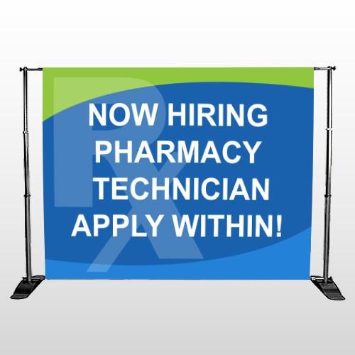 RX Hiring 286 Pocket Banner Stand