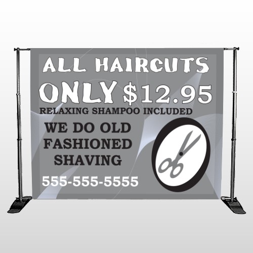 Scissor Cut 286 Pocket Banner Stand