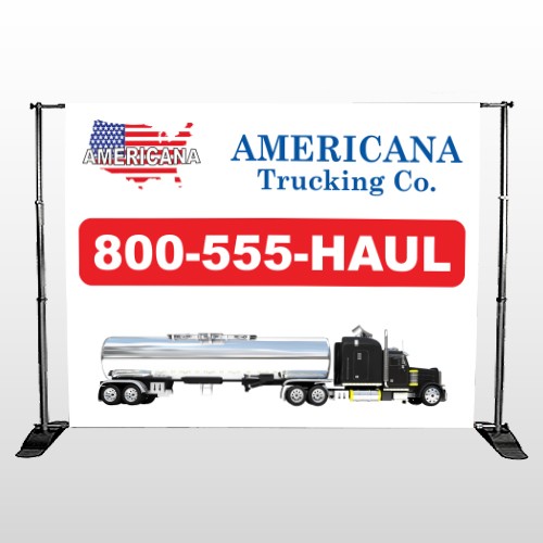Tanker Truck 315 Pocket Banner Stand