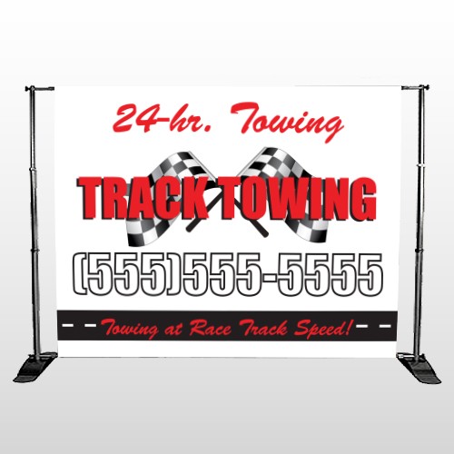 Towing 311 Pocket Banner Stand