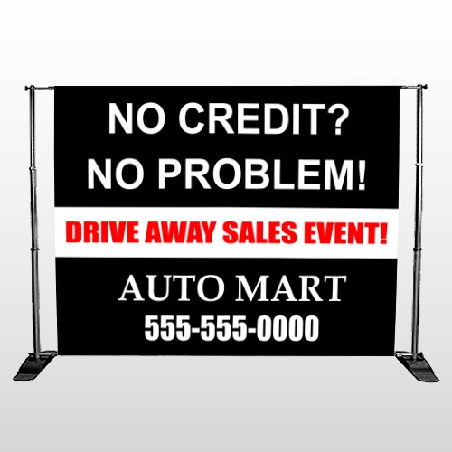 Auto Mart 114 Pocket Banner Stand