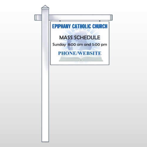 Book World 163 18"H x 24"W Swing Arm Sign